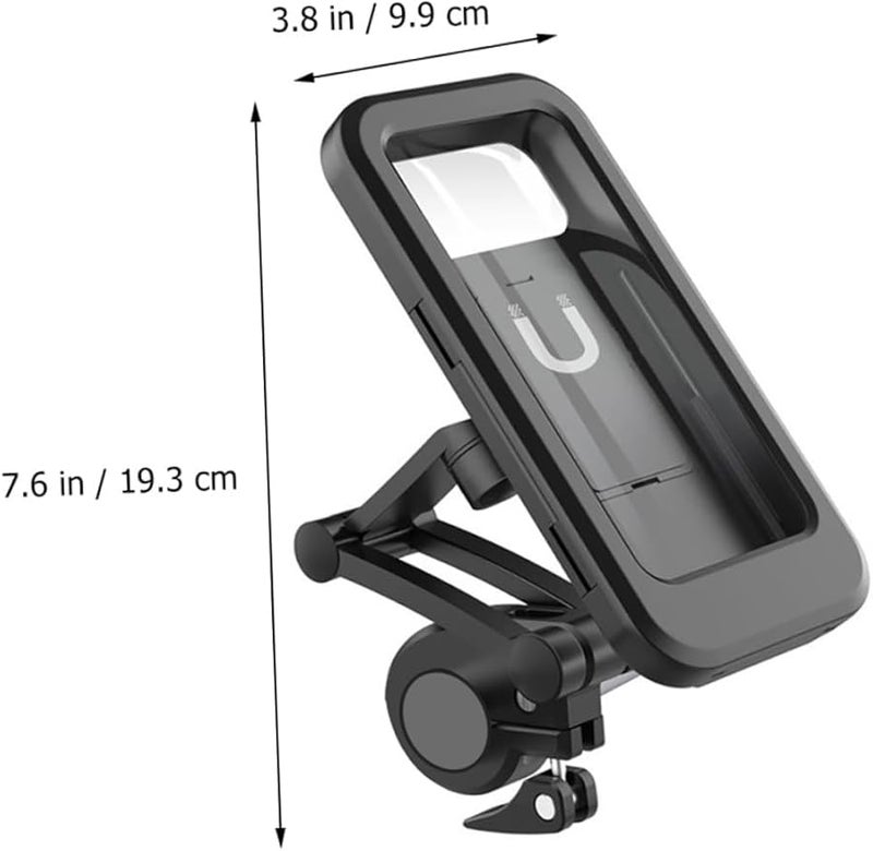 Universal Bike Phone Mount Holder Full Touch Screen Rotation Handlebar Case - Image 3